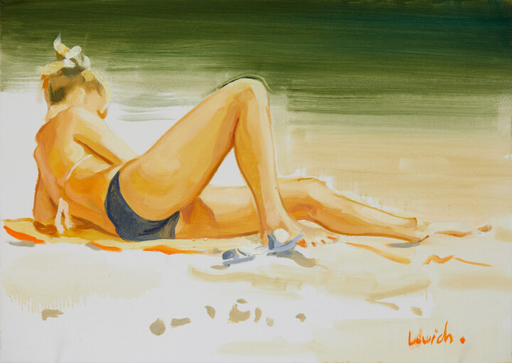 L’uomo Che Guarda – X 绘画, 19.7x27.6 in