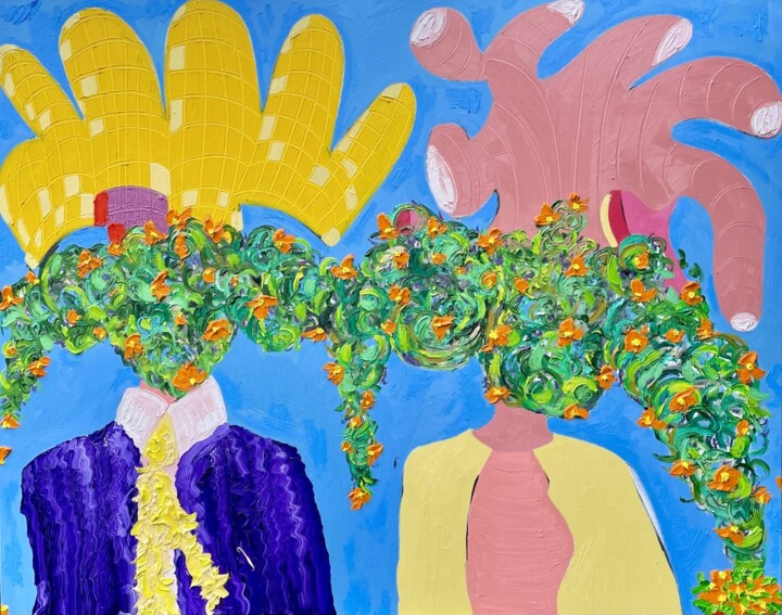 The Attendees 绘画, 48x60 in