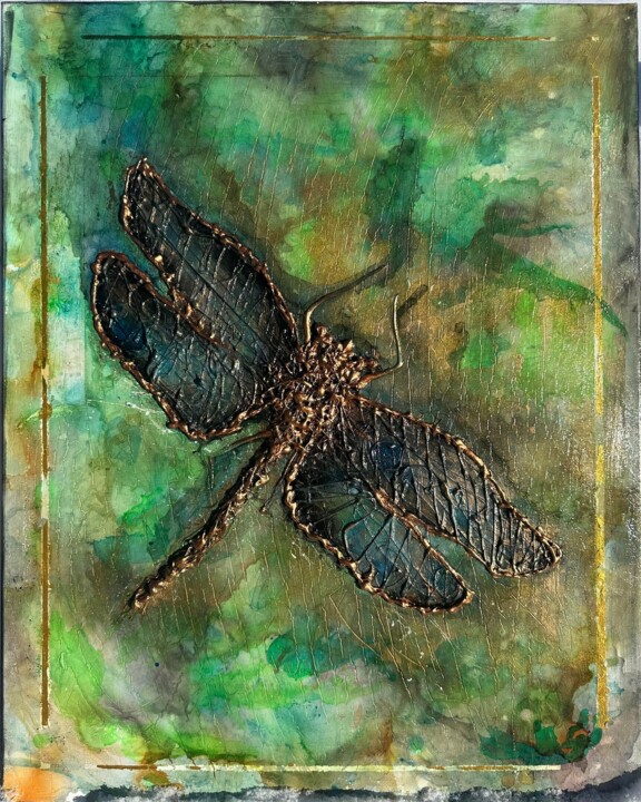 Texture DragonFly 绘画, 20.1x16.1 in