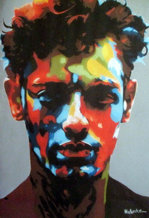 "Colors of Intrigue" 绘画, 27.2x18.1 in