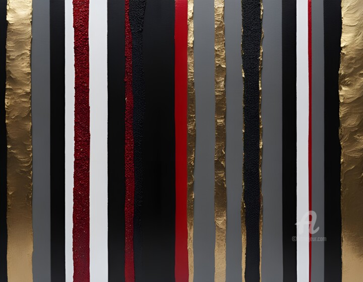 Gold leaf and black 数字艺术