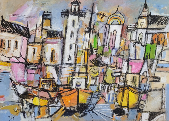 L'écran magique 绘画, 19.7x27.6 in