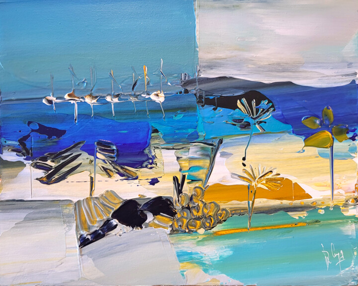 Sur les bancs de sable 绘画, 7.9x9.8 in