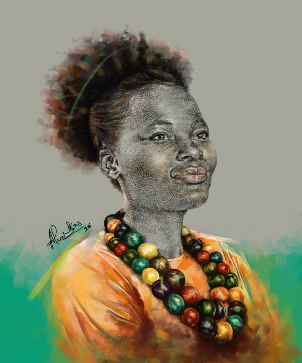Painting titled "Maverick 2" by Hameed Kasumu, Original Artwork, Digital Painting