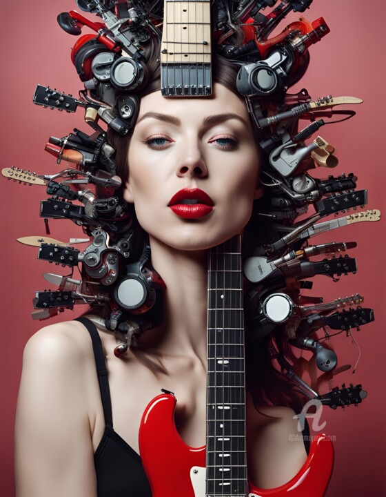 Guitar Love 数字艺术