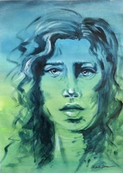 Plutôt vert ? 绘画, 27.6x19.7 in