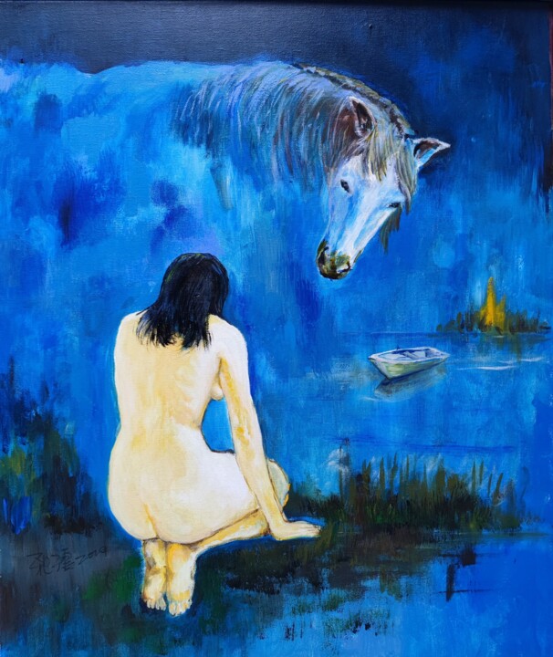 The dreams of a Chinese Lady 绘画, 23.6x19.7 in