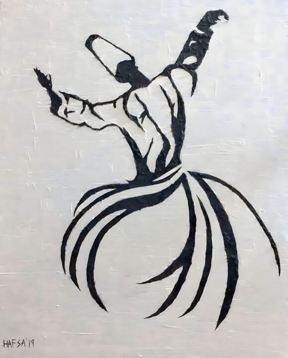 Mystical Whirls 绘画, 20x18 in