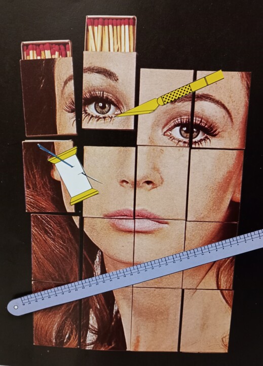 Injonctions/injections 拼贴, 11.7x8.3 in