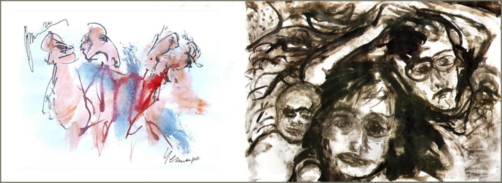 Цифровое искусство под названием "les ivrognes sont l…" - Дима Dima Вильмс Wilms (Рок-Живописец Rock-Painter), Подлинное про…