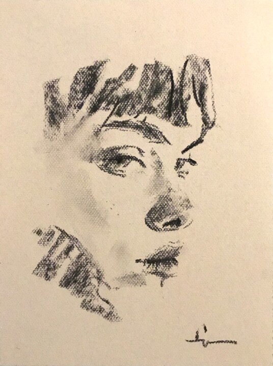 Portrait Rapide 24-01 图画, 12.6x9.5 in