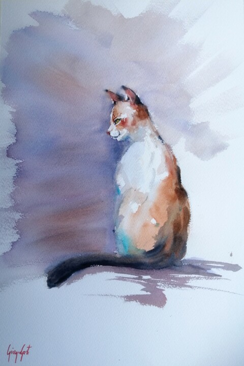 cat 6 绘画, 20.9x13.8 in