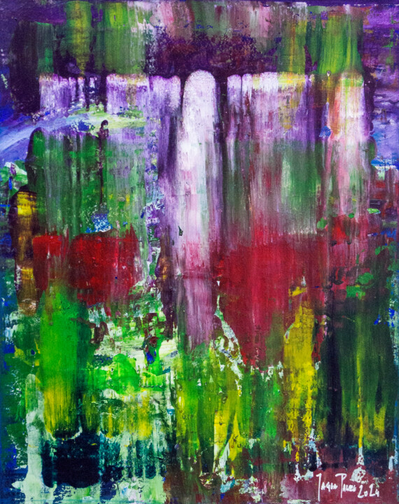 绘画 标题为“"WATERFALL"” 由Paweł Jagła, 原创艺术品, 丙烯