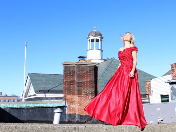 Photography titled "Helen in the Red Dr…" by Chloe Grace, Original Artwork, Digital Photography
