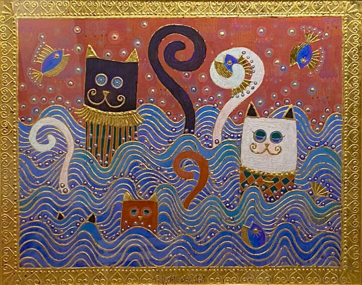 FAMILLE 绘画, 28.7x36.2 in