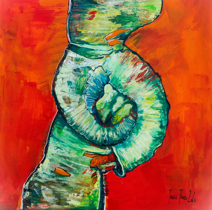 "MOTHER LOVE" 绘画, 19.7x19.7 in