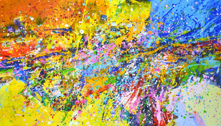 Expression 27 绘画, 27.6x51.2 in