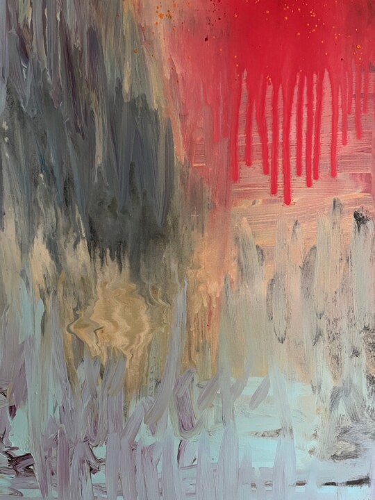 Composition au contour noir 绘画, 50.8x37.8 in