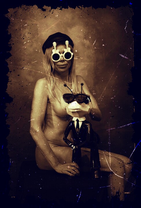 Photography titled "Karl Lagerfeld Spir…" by Gaudi .C, Original Artwork, Manipulated Photography