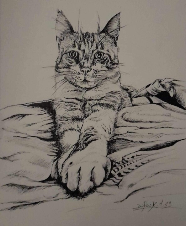 Tu dors ? 图画, 10.8x8.3 in