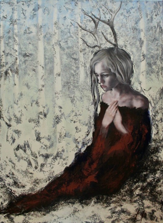 Painting titled "Mutabilia" by Federica Belloli, Original Artwork, Acrylic Mounted on Wood Stretcher frame