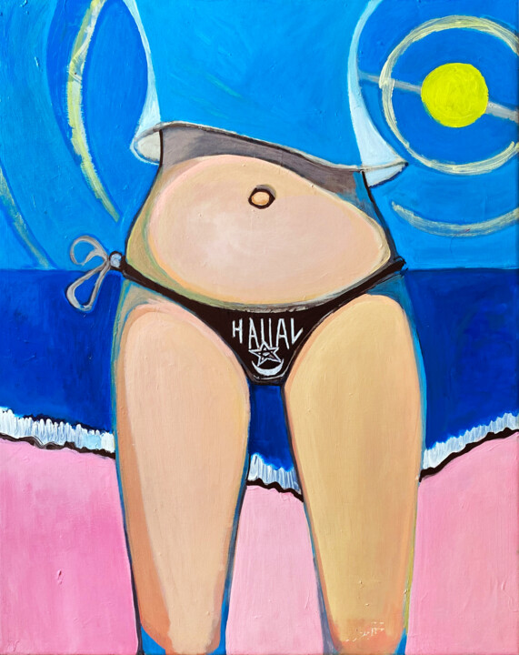 Hallal 绘画, 35.4x27.6 in