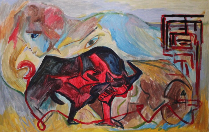 Ariadne 绘画, 37.4x57.1 in
