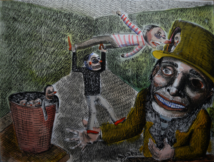 Un magicien 图画, 9.5x12.6 in