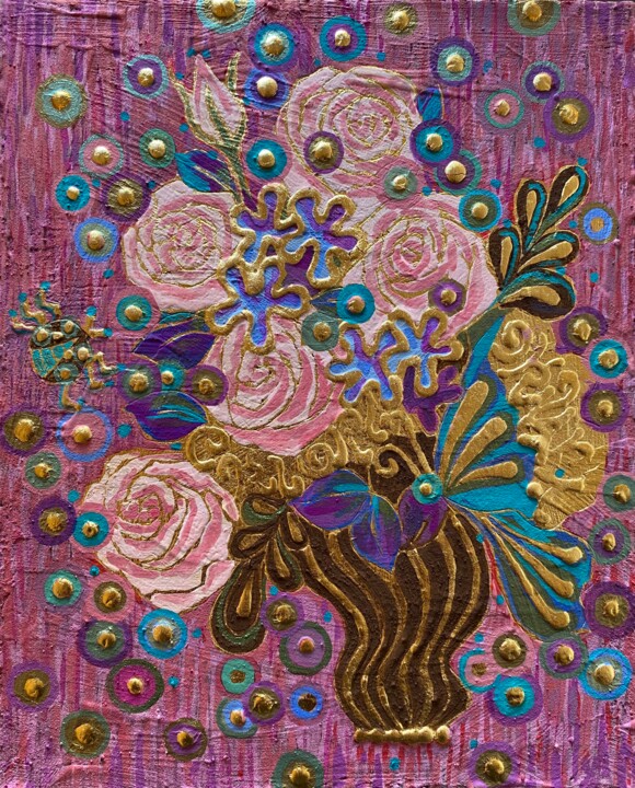 ROSES ROSES 绘画, 10.6x8.7 in