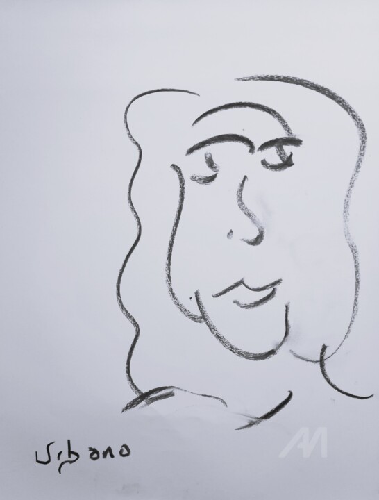 Avec les yeux fermés 图画, 16.1x11.8 in