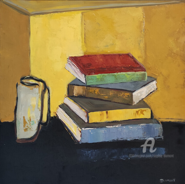 Pages d'equilibres 绘画, 23.6x23.6 in