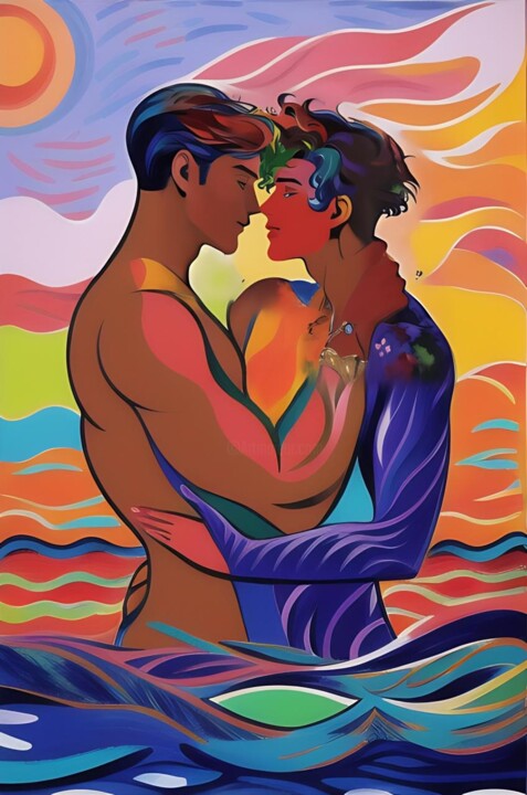 Alcorart LoisetClarck271224 Digitale Kunst, 15,8x11,8 in