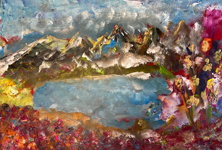 Blick zum Träumen 绘画, 15.8x23.6 in