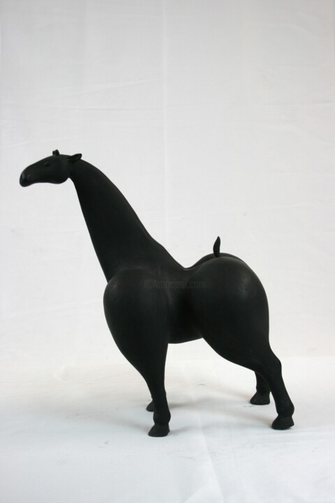 Giraffe 雕塑, 16.9x15 in