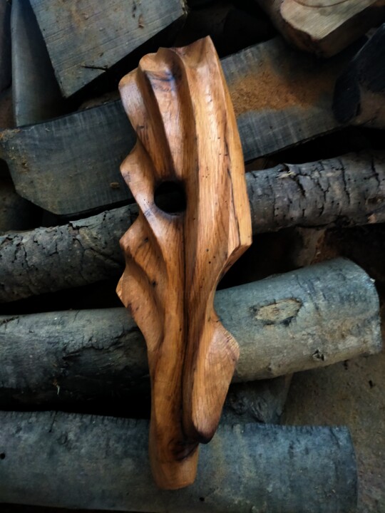Meşe 3 Heykel, 14,6x3,9 in