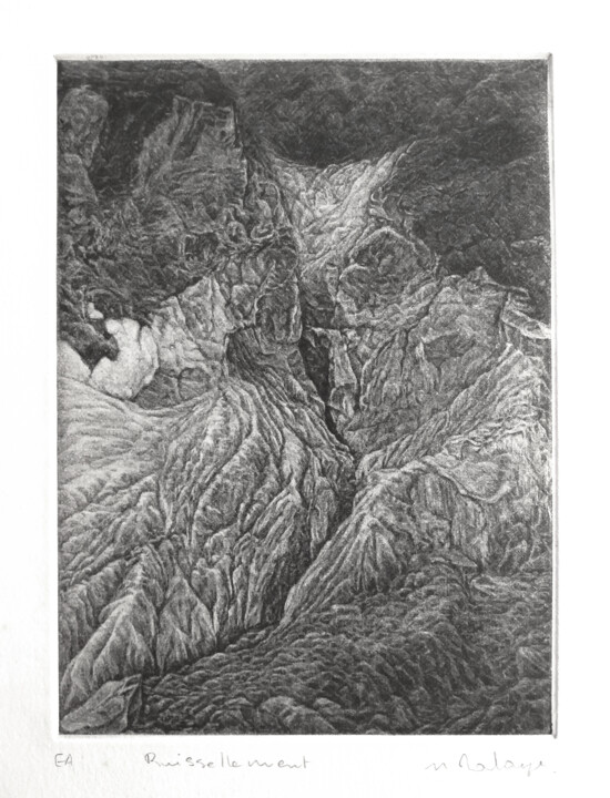 Ruissellement 印花与版画, 7.1x5.1 in