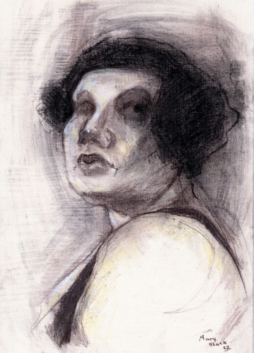 Portrait of a woman 图画, 11.8x8.3 in