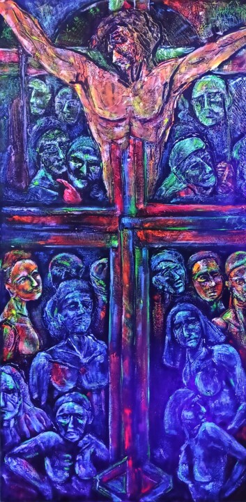 L'information comme essence de l'être 绘画, 78.7x39.4 in