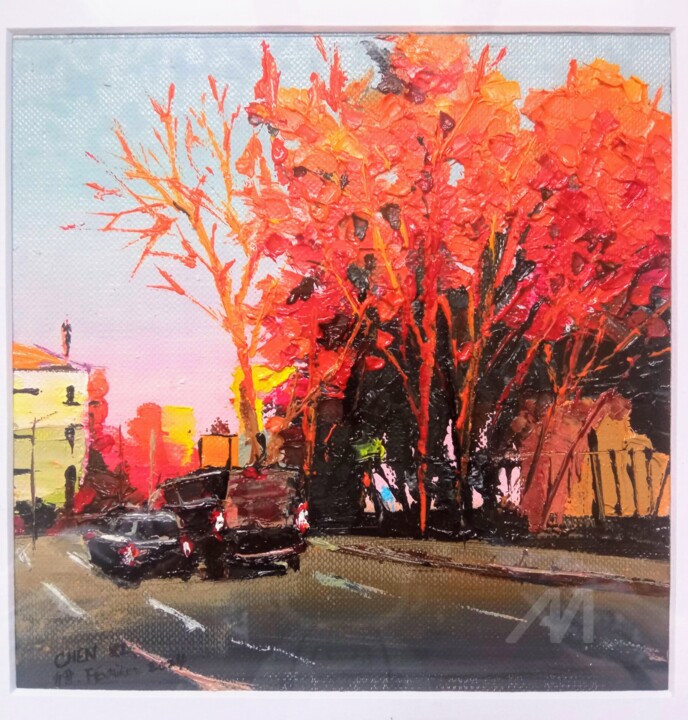 On the way homme 绘画, 5.1x5.1 in