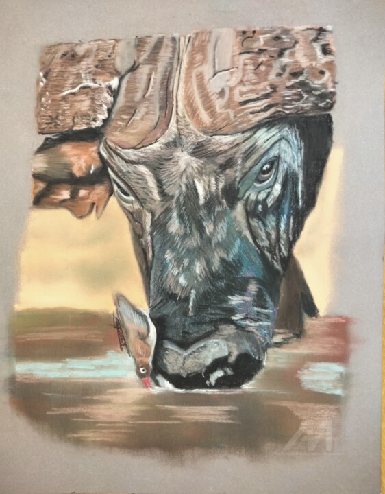 绘画,  9.5x7.1 in 