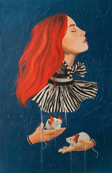绘画,  13.8x9.8 in 
