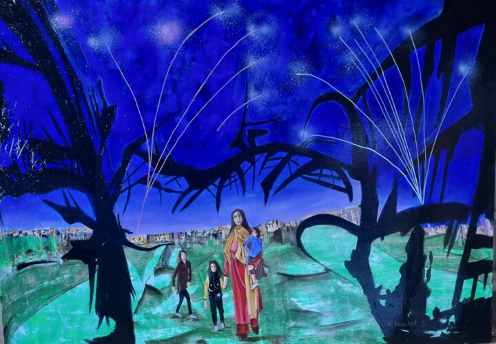Proche Orient, Middle East 绘画, 35x51.2 in