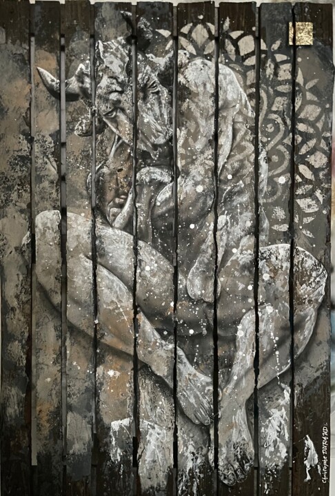 Minotaure au Réveil 绘画, 47.2x31.5 in