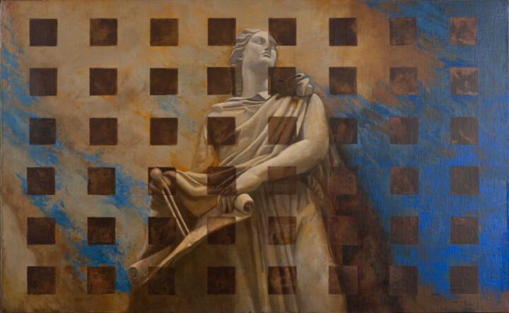 Arquitectura en Plenitud Schilderij, 34,7x56,3 in