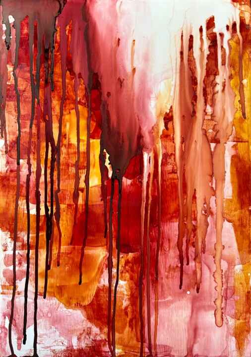 Bleeding love 绘画, 19.7x13.8 in