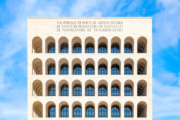 제목이 "Colosseo quadrato"인 사진 Edoardo Oliva로, 원작, 디지털