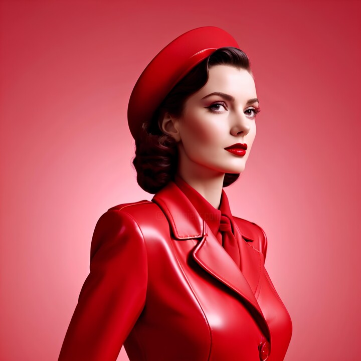 THE LADY IN RED 数字艺术
