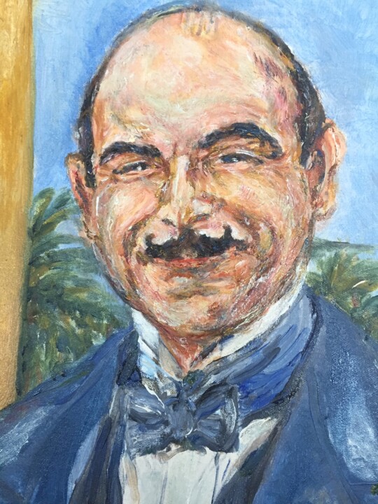 My Poirot (Wish I had him as a friend) 绘画, 20x16 in