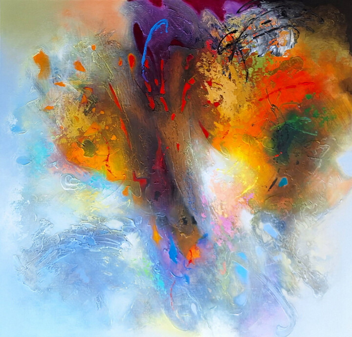 Quantum leaps 绘画, 49.2x51.2 in