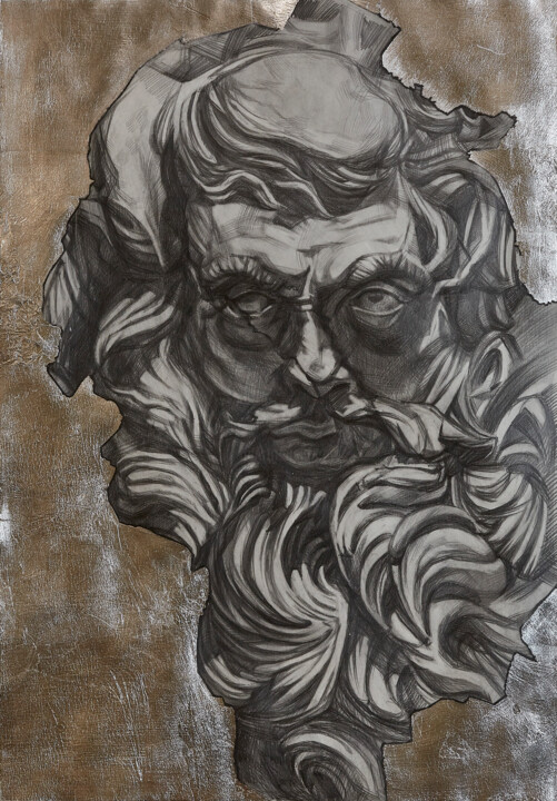 图画 标题为“View from the depth…” 由Maksym Kulikov, 原创艺术品, 石墨